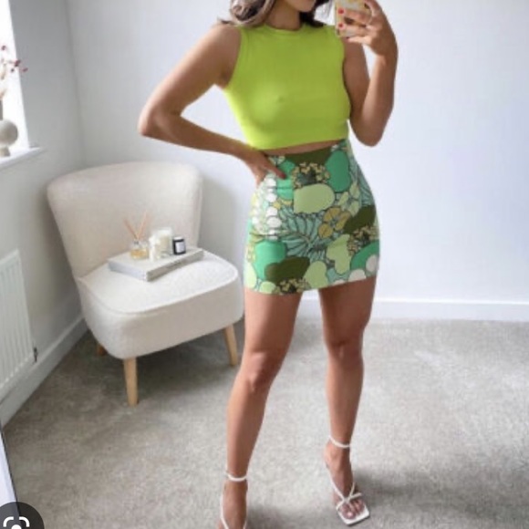 ZARA Patterned Mini Skirt Blogger Favourite - Picture 12 of 16